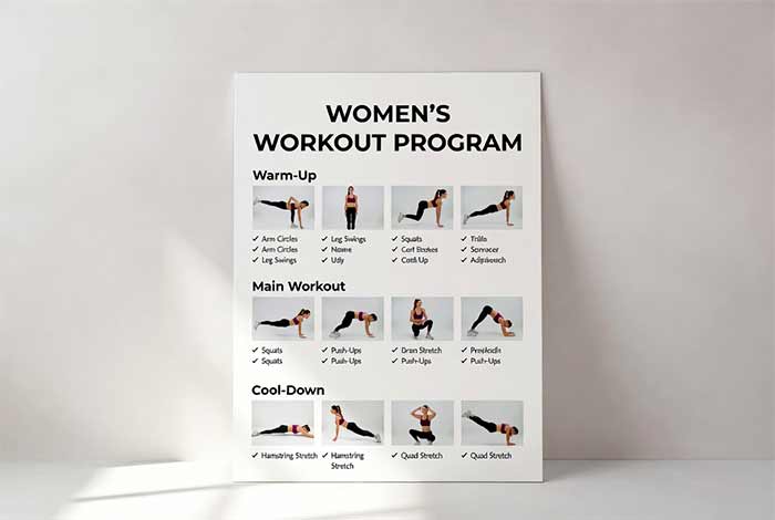 برنامه تمرینی برای بانوان 