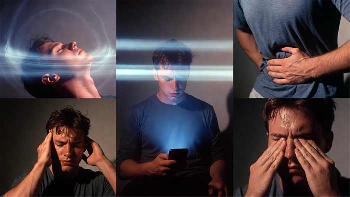 علائم کامل سرگیجه ناشی از موبایل